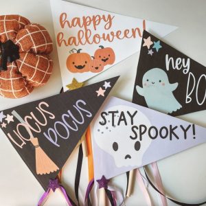 Halloween Pennant Flags