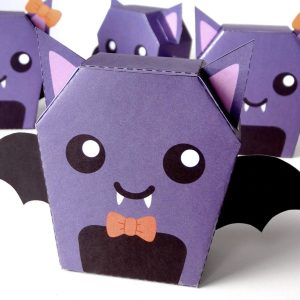 Printable Halloween Favor Box Stuffed With Candy