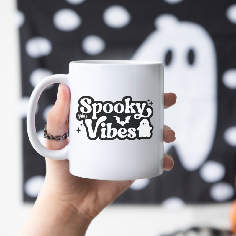 DIY Halloween Spooky Vibes Mug