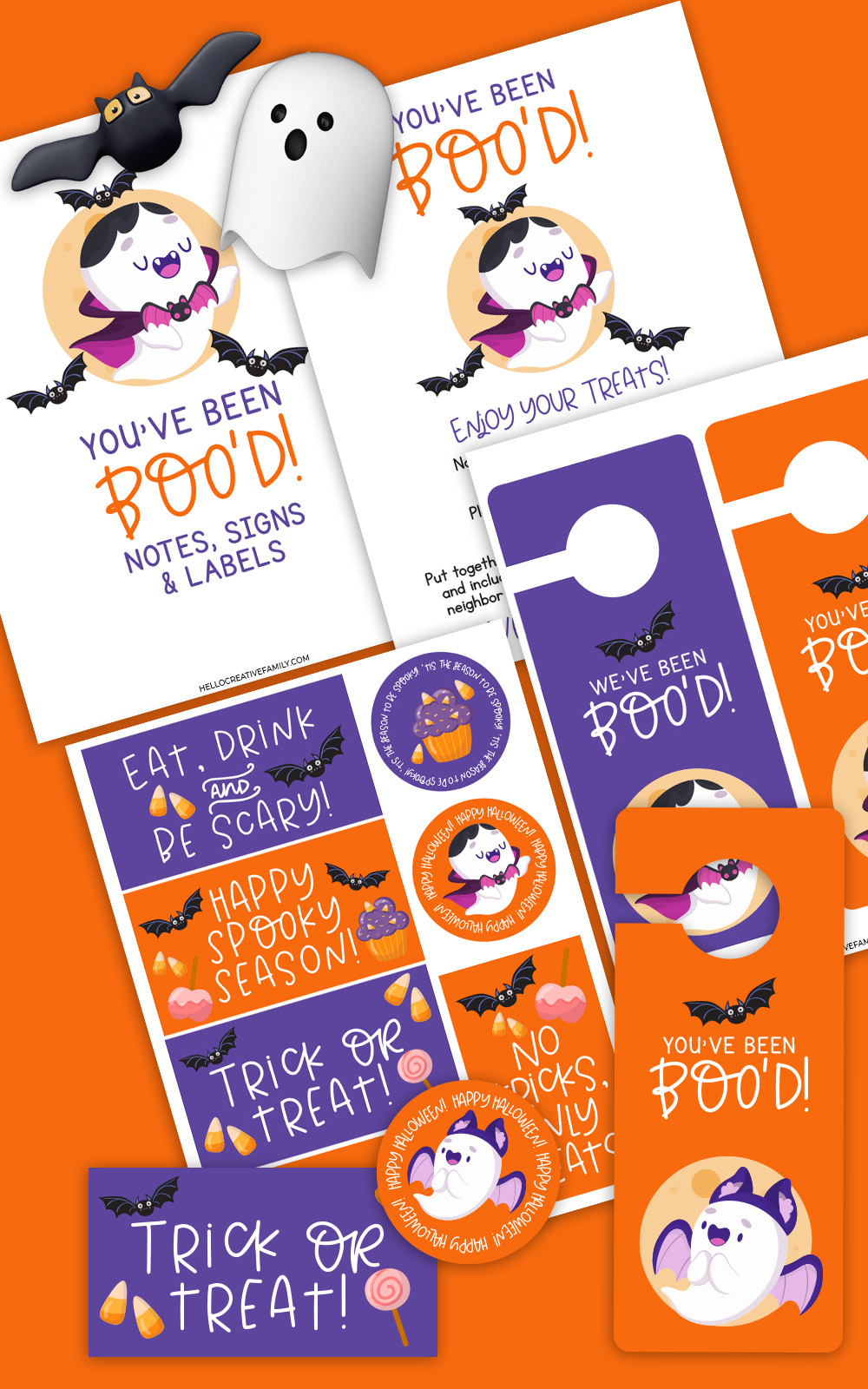 Start a new Halloween tradition in your neighborhood this year by Booing a neighbor! We're sharing free You've Been Booed Printables along with booing instructions, ideas for putting in your boo basket and where to get everything you need! Get into the Halloween Spirit with this fun DIY Halloween idea!