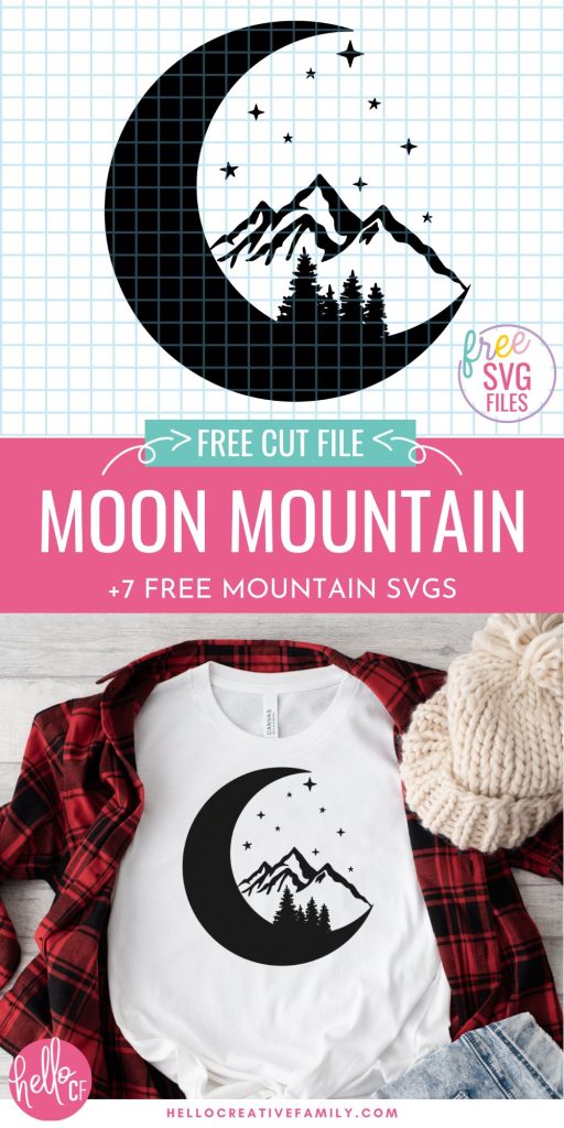 Get ready for crafty fun! We're sharing 7 free mountain SVG files for creating mugs, sweatshirts, t-shirts, throw pillows and so much more using your Cricut cutting machine! The perfect Cricut handmade gift for outdoorsy friends and family members!