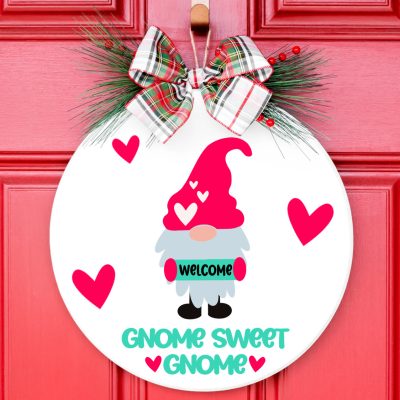 Gnomes aren't just for Christmas time! These adorable enchanted creatures are being used to celebrate a wide variety of holidays from Valentine's Day to Easter! Download 6 free Gnome SVG files including a Gnome Sweet Gnome Cut File for making mugs, wood signs, shirts, hoodies, pillows, home decor and so much more with your Cricut Maker, Cricut Explore or Cricut Joy!