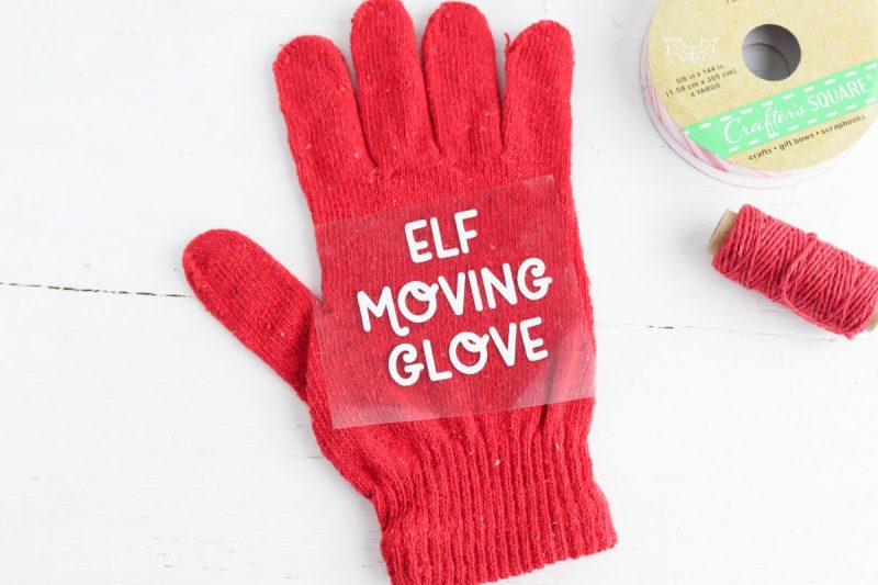 Use an iron or Easy Press Mini to transfer the design to the front of the glove.