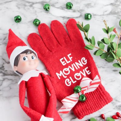 Use your Cricut Maker, Cricut Explore or Cricut Joy to make DIY Magic Elf Moving Gloves for your Elf On The Shelf. Don't let your elf's magic disappear when moving them by wearing these special magic gloves! Make this Cricut Christmas Craft using dollar store gloves and Cricut Iron-On. Includes a free SVG file!