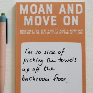 Funny Moan and Move On Notepad