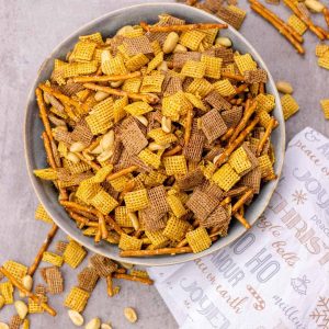 Sweet & Spicy Holiday Chex is super addictive, delicious, and it is super easy to make a big batch for the holidays!