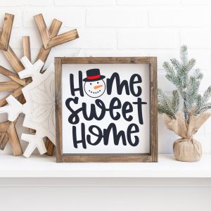 Home Sweet Home Snowman From Kara Creates