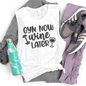 Gym Now Wine Later SVG From Kara Creates