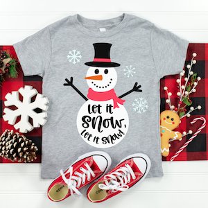 Let It Snow Snowman SVG