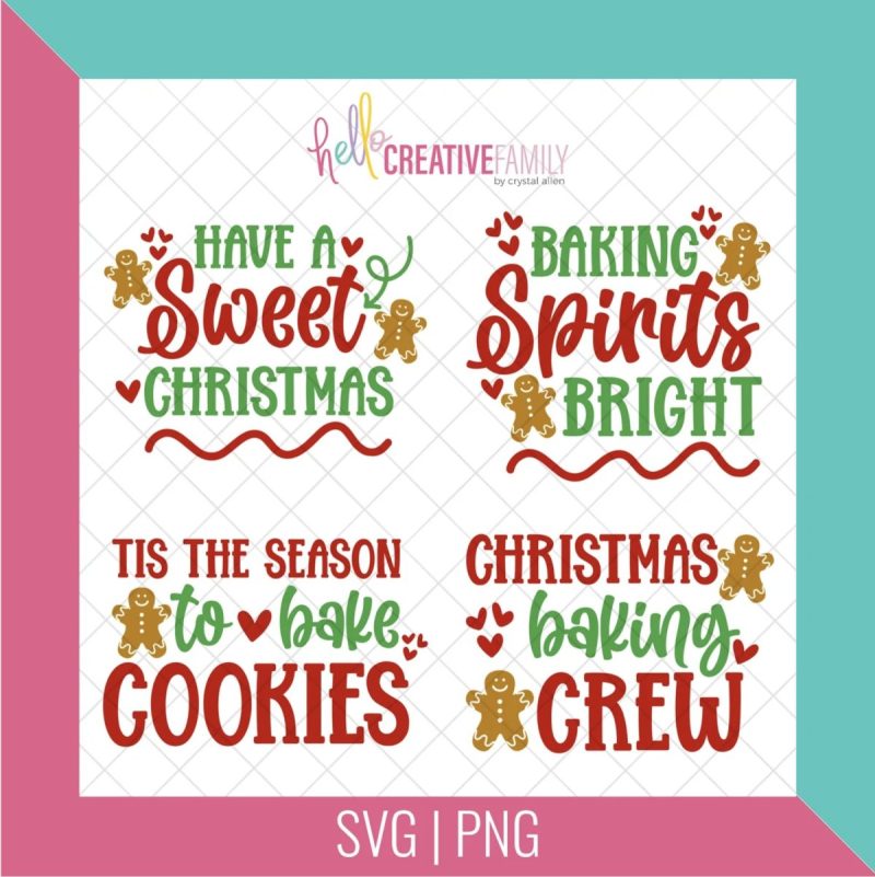 Christmas Baking Crew SVG Bundle