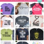 If you have friends and family who are sports lovers and you have a Cricut cutting machine you will not want to miss this! 11 Free Sports SVGs to use for making t-shirts, hoodies, mugs, water bottles, car decals and so much more using your Cricut Maker, Cricut Explore or Cricut Joy!