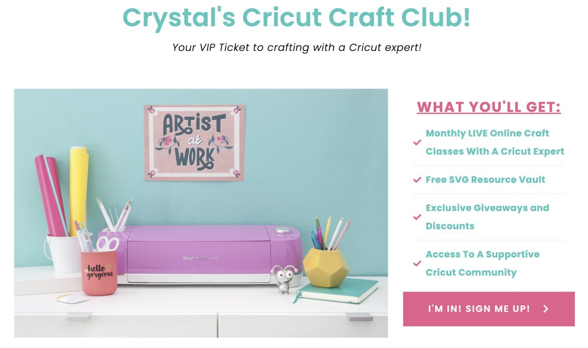 Crystal's Cricut Craft Club