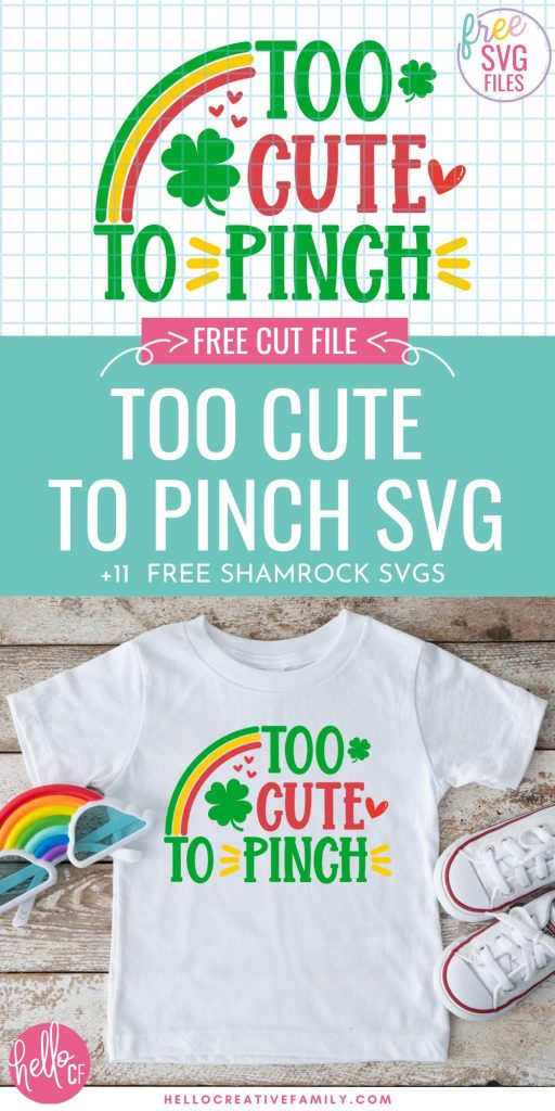 Get ready for St Patrick's Day with 11 Free Shamrock SVG Files! Make yourself pinch proof for St. Patricks Day by making shirts with these awesome designs using your Cricut Maker, Cricut Explore or Cricut Joy! Includes Too Cute To Pinch cut file along with 10 other designs your entire family will love!