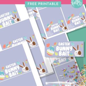 Start a new Easter tradition! Make bags of Easter Bunny Bait to sprinkle in your yard to attract the Easter Bunny! Includes printable tags in a variety of sizes with and without the Easter Bunny Bait poem, along with an Easter Bunny Bait recipe and other Easter crafts!