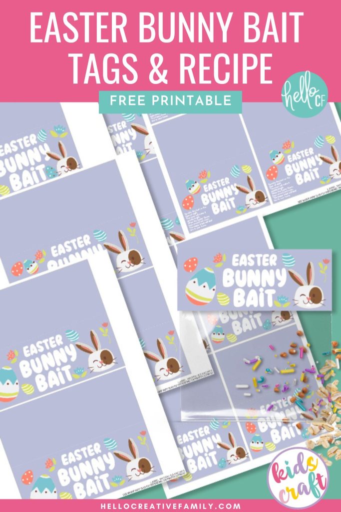 Start a new Easter tradition! Make bags of Easter Bunny Bait to sprinkle in your yard to attract the Easter Bunny! Includes printable tags in a variety of sizes with and without the Easter Bunny Bait poem, along with an Easter Bunny Bait recipe and other Easter crafts!