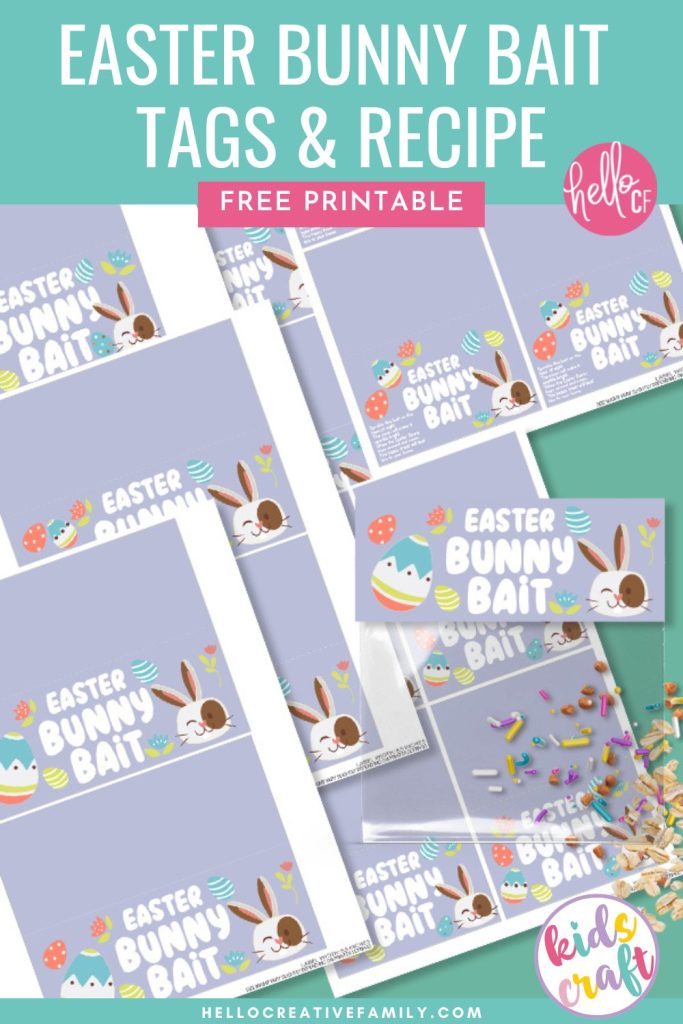 Start a new Easter tradition! Make bags of Easter Bunny Bait to sprinkle in your yard to attract the Easter Bunny! Includes printable tags in a variety of sizes with and without the Easter Bunny Bait poem, along with an Easter Bunny Bait For Yard recipe and other Easter crafts!