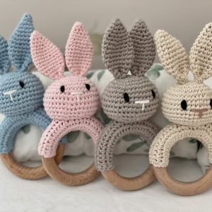 Crocheted Bunny Rattle