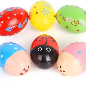 Wooden Easter Egg Maracas