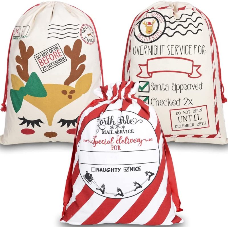 Santa Sacks To Personalize For Christmas