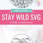 Brighten any day with these 9 Free Flower SVG Files! These designs are so pretty and perfect for any garden lover! Use them to make DIY shirts, home decor projects, throw pillows, mugs, tote bags and so much more using your Cricut Maker, Cricut Explore, Cricut Joy or other electronic cutting machine!