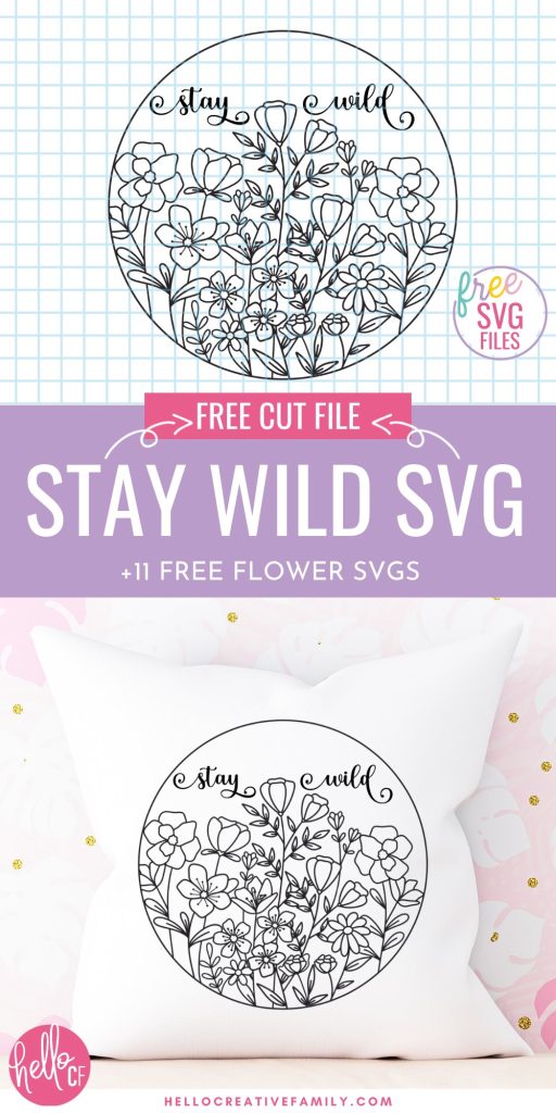 Brighten any day with these 9 Free Flower SVG Files! These designs are so pretty and perfect for any garden lover! Use them to make DIY shirts, home decor projects, throw pillows, mugs, tote bags and so much more using your Cricut Maker, Cricut Explore, Cricut Joy or other electronic cutting machine!