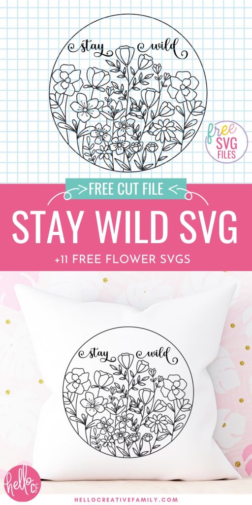 Brighten any day with these 9 Free Flower SVG Files! These designs are so pretty and perfect for any garden lover! Use them to make DIY shirts, home decor projects, throw pillows, mugs, tote bags and so much more using your Cricut Maker, Cricut Explore, Cricut Joy or other electronic cutting machine!