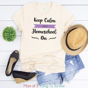 Keep Calm and Homeschool On SVG from Mom Of 5 Trying To Survive