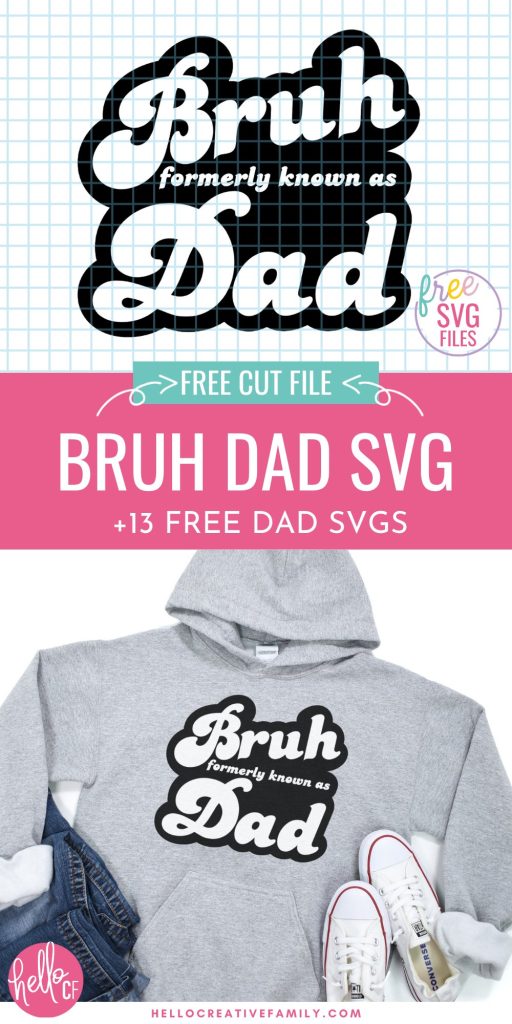 Making a handmade gift for Dad using your Cricut? We've got you covered! These 13 Free Dad SVG Files are perfect for making Father's Day, birthday and Christmas gifts for Dad! Use them for hats, shirts, aprons, hoodies and so much more! Includes a Bruh Formerly Known As Dad SVG that has us feeling all those dad life feels.