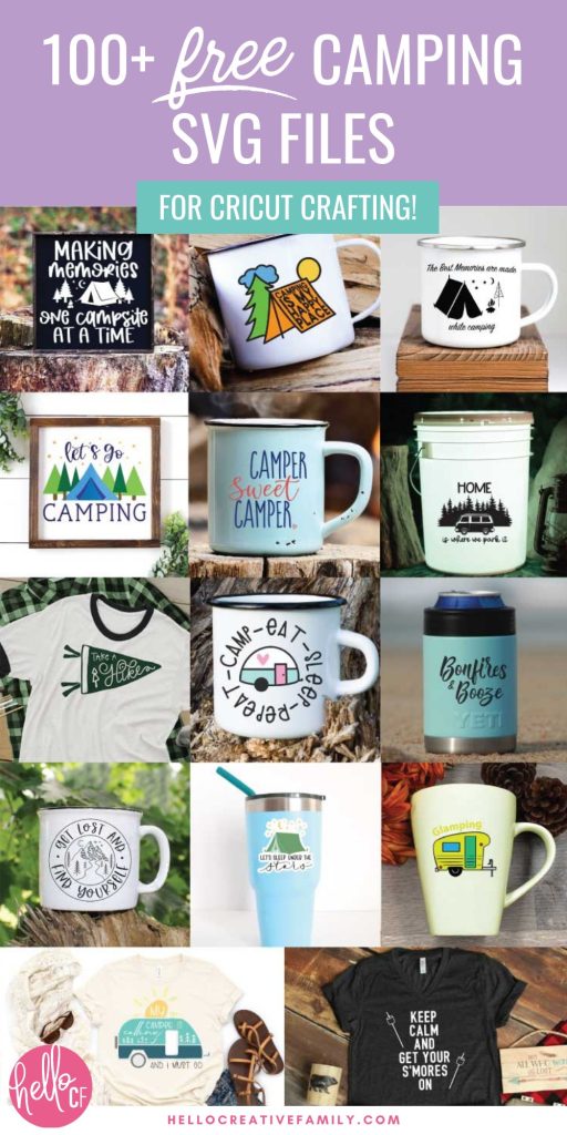 Love camping? Adore crafts? We have 100 free camping svg files that are perfect for making all kinds of camping themed DIY projects using your Cricut or Silhouette! Make camping crafts including camping mugs, t-shirts, beach bags and so much more with these free camping cut files!