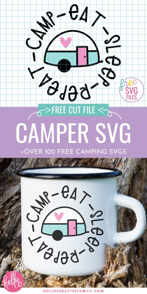 Love camping? Adore crafts? We have 100 free camping svg files that are perfect for making all kinds of camping themed DIY projects using your Cricut or Silhouette! Make camping mugs, t-shirts, beach bags and so much more with these free camping cut files!