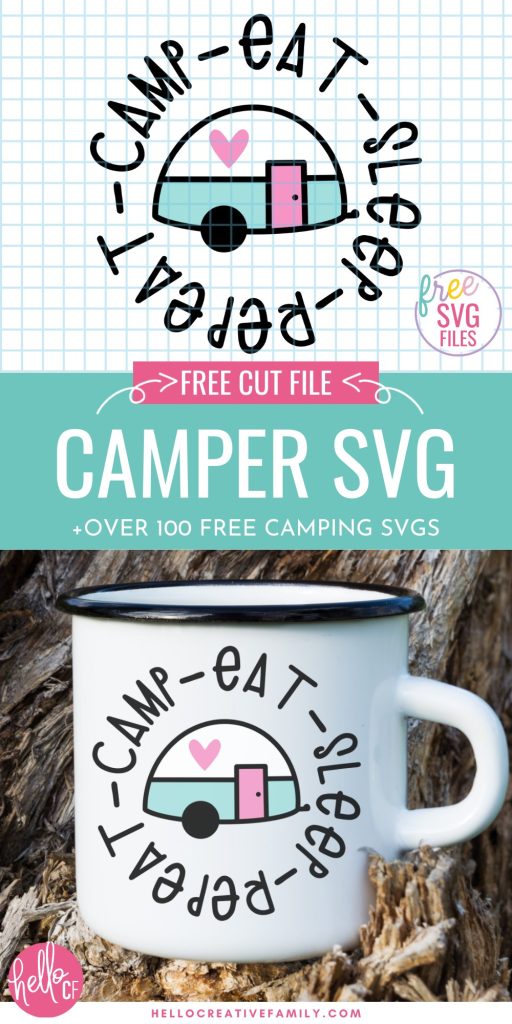 Love camping? Adore crafts? We have 100 free camping svg files that are perfect for making all kinds of camping themed DIY projects using your Cricut or Silhouette! Make camping mugs, t-shirts, beach bags and so much more with these free camping cut files!