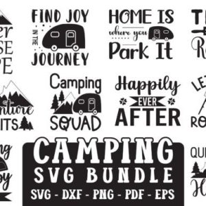 10 Free Camping SVG Files Bundle