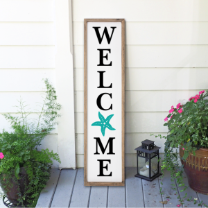 Starfish Welcome Sign SVG from Kara Creates