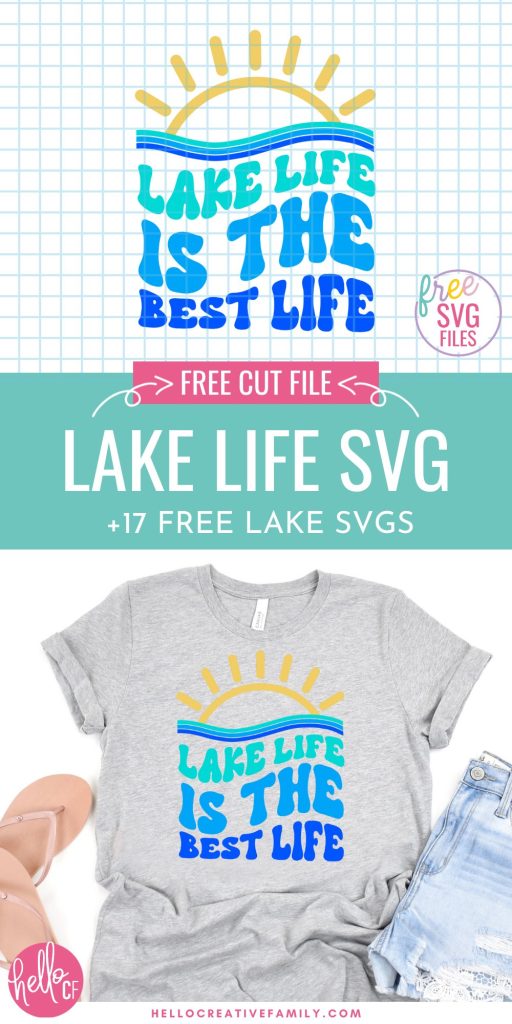 Get ready for summer and spending time at the beach, cottage or cabin with these 17 free Lake SVG Files including Lake Life Vibes and Lake Life is the Best Life cut files! Make t-shirts, tank tops, hats, beach bags, mugs, decals and all kinds of DIY summer gear using these free lake cut files and your Cricut Maker, Cricut Explore or Cricut Joy!