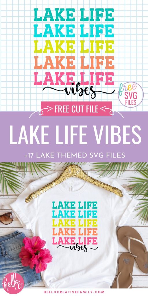 Get ready for summer and spending time at the beach, cottage or cabin with these 17 free Lake SVG Files including Lake Life Vibes and Lake Life is the Best Life cut files! Make t-shirts, tank tops, hats, beach bags, mugs, decals and all kinds of DIY summer gear using these free lake cut files and your Cricut Maker, Cricut Explore or Cricut Joy!