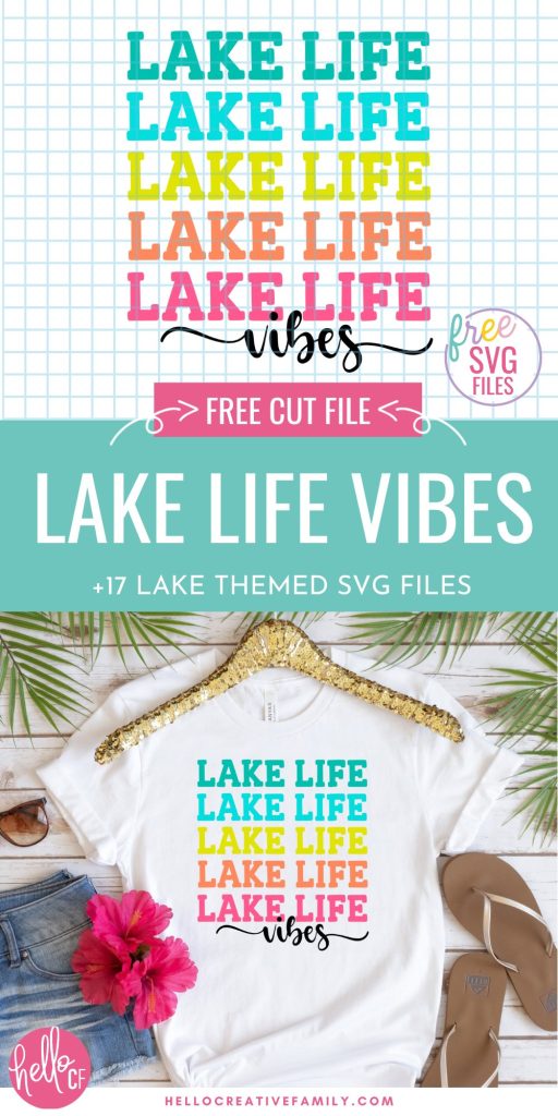 Get ready for summer and spending time at the beach, cottage or cabin with these 17 free Lake SVG Files including Lake Life Vibes and Lake Life is the Best Life cut files! Make t-shirts, tank tops, hats, beach bags, mugs, decals and all kinds of DIY summer gear using these free lake cut files and your Cricut Maker, Cricut Explore or Cricut Joy!