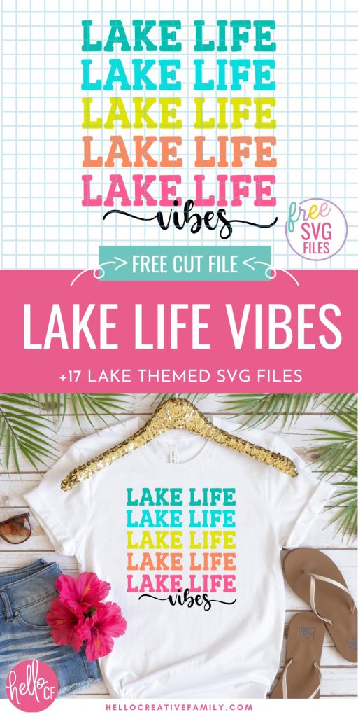 Get ready for summer and spending time at the beach, cottage or cabin with these 17 free Lake SVG Files including Lake Life Vibes and Lake Life is the Best Life cut files! Make t-shirts, tank tops, hats, beach bags, mugs, decals and all kinds of DIY summer gear using these free lake cut files and your Cricut Maker, Cricut Explore or Cricut Joy!