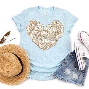 Seashell Heart SVG from A Girl And A Glue Gun