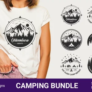 6 Camping Adventure SVGs