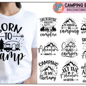 9 Camping SVGs Bundle