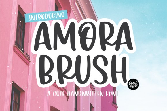 Amora Brush Font from Blush Font Company