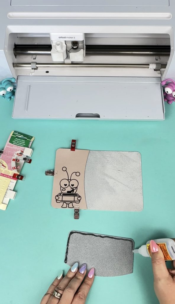 Gluing Cricut Passport Holder