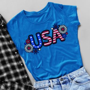 Floral USA SVG From 100 Directions