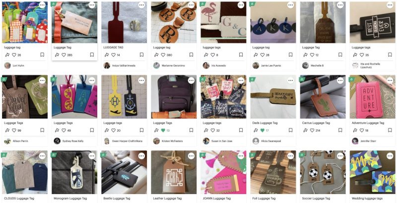 Cricut Design Space Luggage Tag Ideas