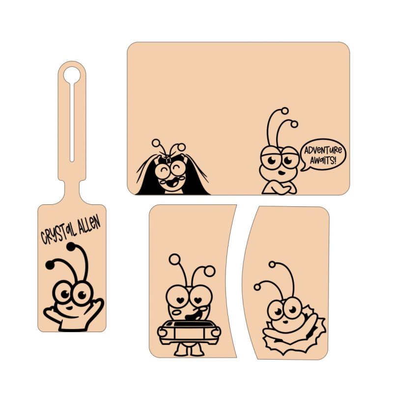 Cricut Cuties travel gear in Cricut Design Space.