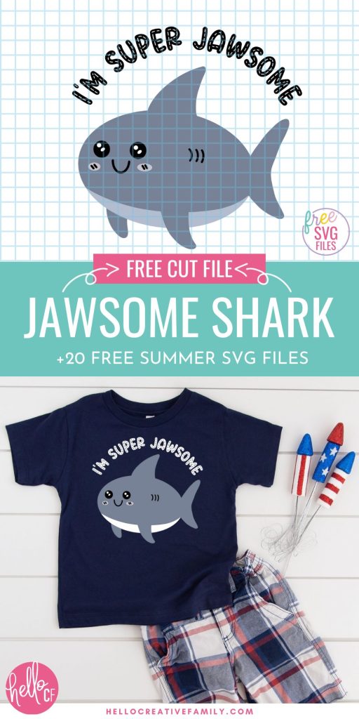 Make a splash this summer with 20 FREE summer SVG files for Cricut, starring the lovable 'I'm Super Jawsome' Kawaii Shark. Create, cut, and celebrate the season in style!