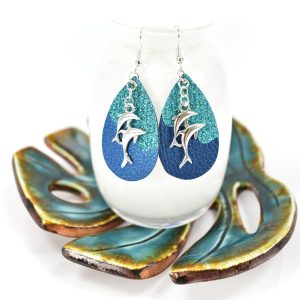 Dolphin Ocean Earrings SVG From Abbi Kirsten Collections
