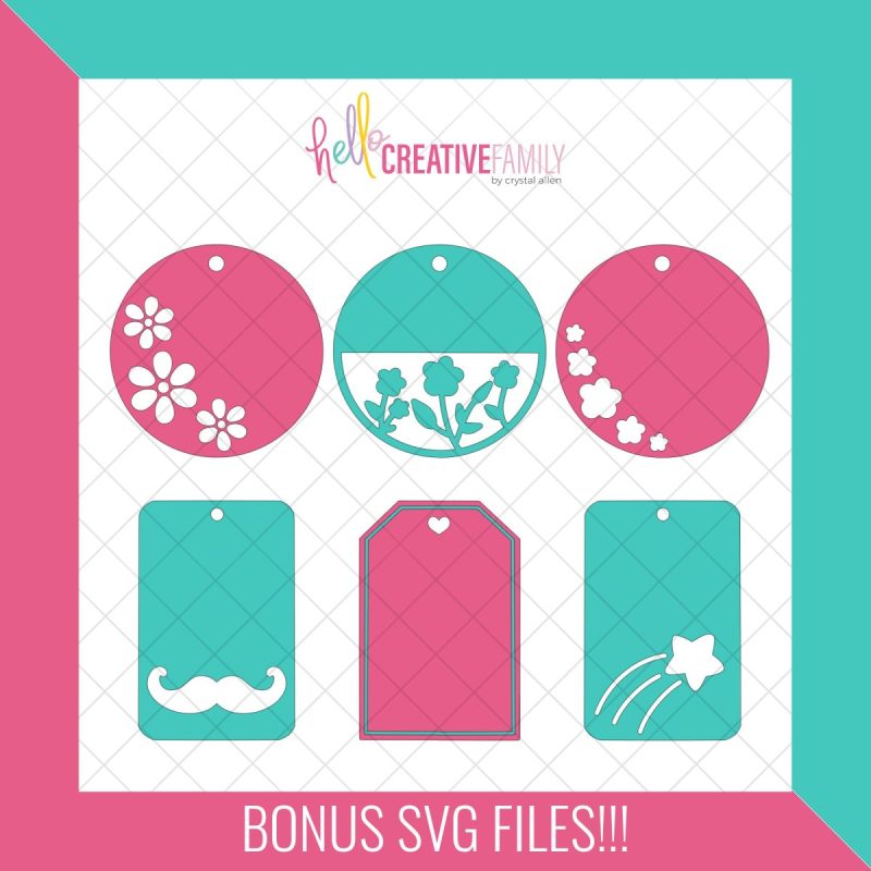 Bonus SVG Files For Hello Creative Family Wood Gift Tags