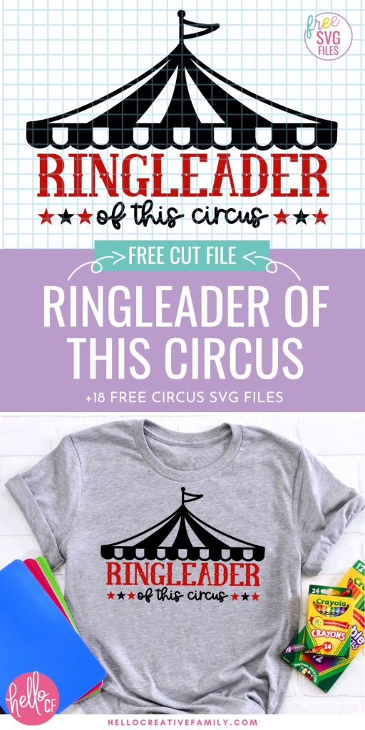 Step right up to this incredible collection of 18 FREE circus SVG files for your Cricut! Be the Ringleader of crafting fun today!