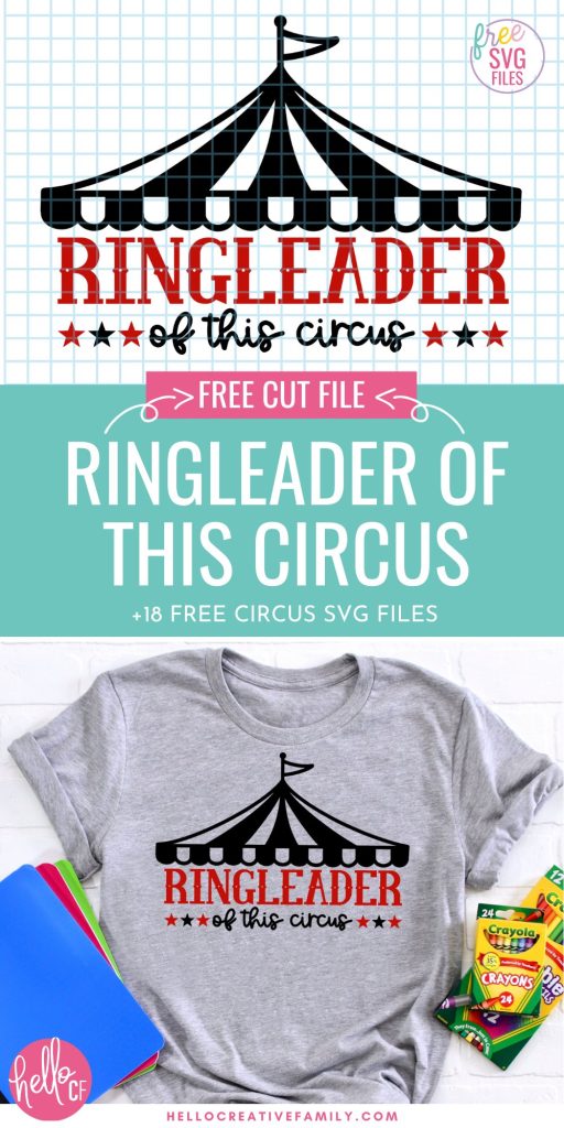 Step right up to this incredible collection of 18 FREE circus SVG files for your Cricut! Be the Ringleader of crafting fun today!